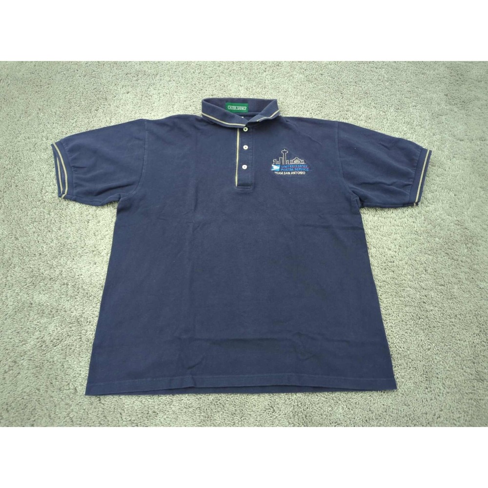 VTG US Postal Service Polo Shirt Mens XL Team San Antonio Outer Banks‎ USA Made